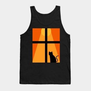 Cat in the window Tank Top